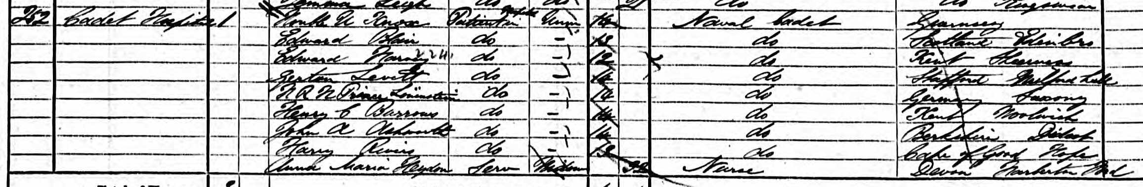Anna Maria Heydon in the 1871 census.